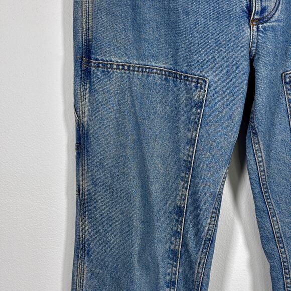 ASOS Design Double Knee Denim Baggy Jeans Worker Pants W 32" L 32" Like New - Picture 16 of 16